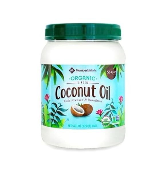 Pack Of 2 Member Mark Organic Virgin Cold Pressed and Unrefined Coconut Oil
