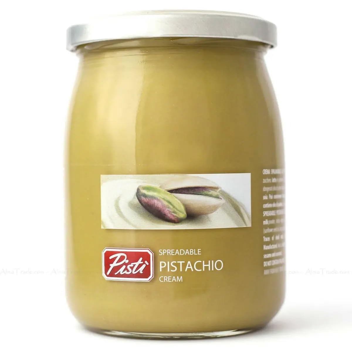 Pisti Cream of Pistachio from Sicily 21.2 Ounce (600g) | Artisanal Italian Nut Spread