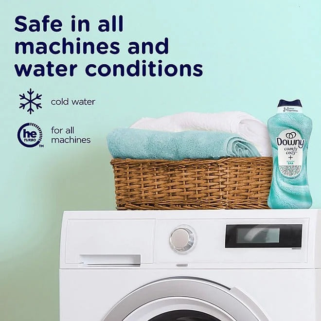 Downy Comfy Cozy In-Wash Laundry Scent Booster Beads, Seaside Spa Scent – 32.1 oz