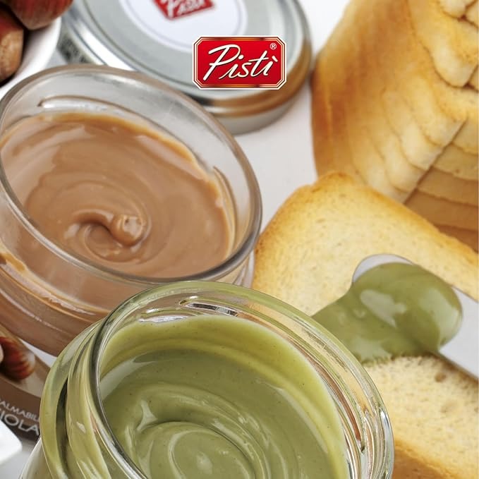 Pisti Cream of Pistachio from Sicily 21.2 Ounce (600g) | Artisanal Italian Nut Spread