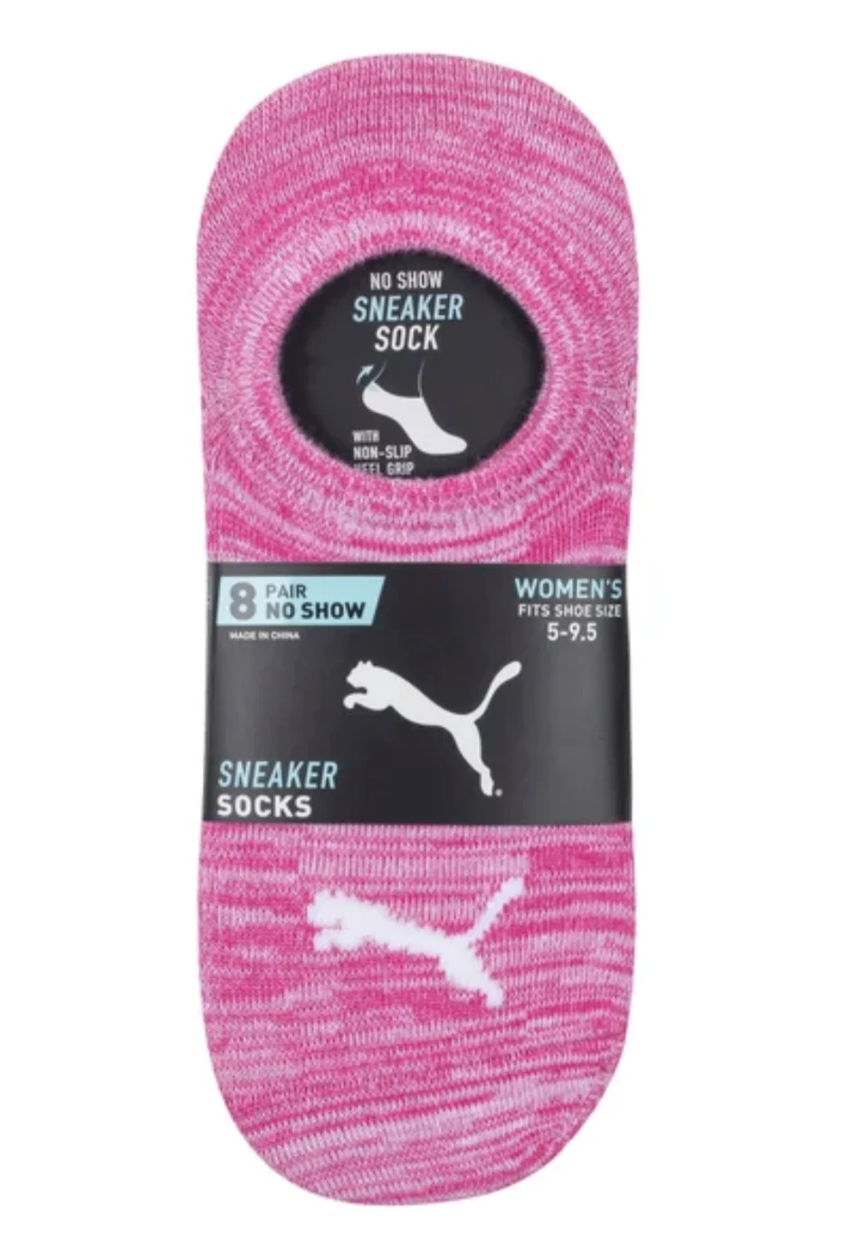 PUMA Women's 8 Pair No Show Sneaker Socks - 5-9.5