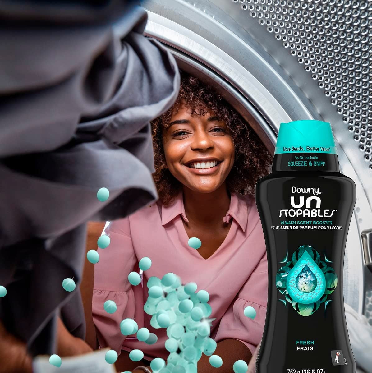Downy Unstopables Laundry Scent Booster Beads – Fresh, 26.5 oz