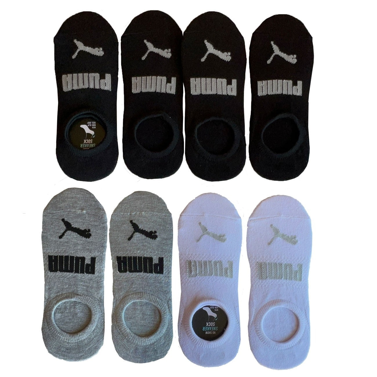 PUMA Ladies No Show Sneaker Liner Socks – 8-Pair Pack