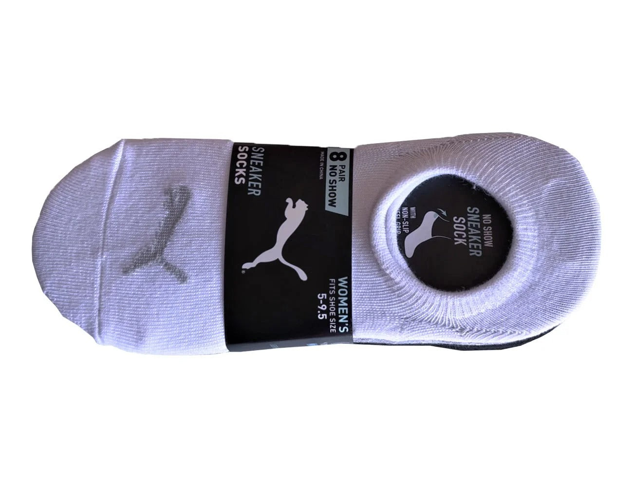 PUMA Ladies No Show Sneaker Liner Socks – 8-Pair Pack