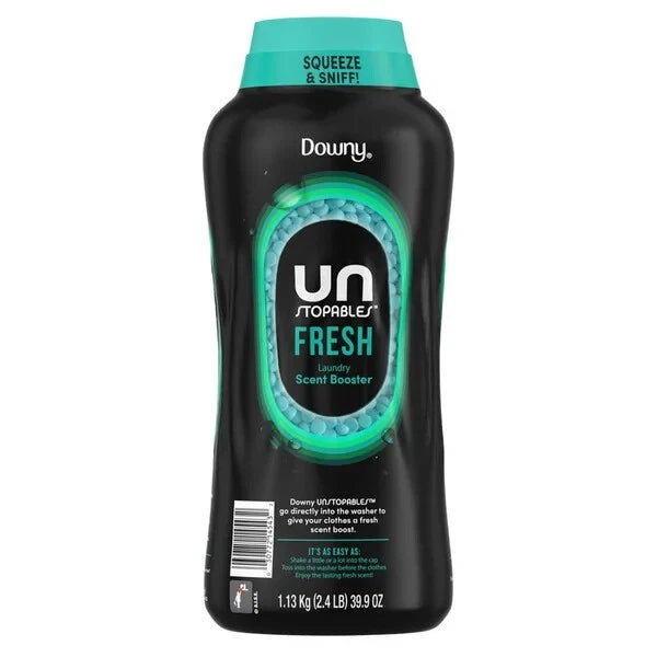 Pack of 2 Downy Unstopables In-wash Scent Booster Beads, Fresh, 39.9 oz