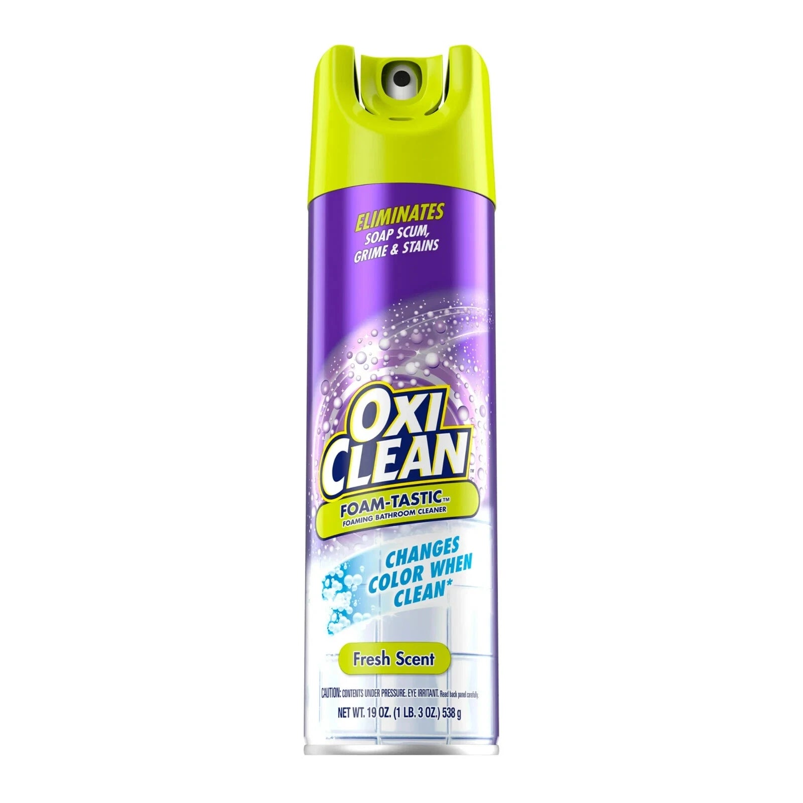 2Pcs OxiClean Foam-Tastic Foaming Bathroom Cleaner Removes Soap Scum Fresh Scent