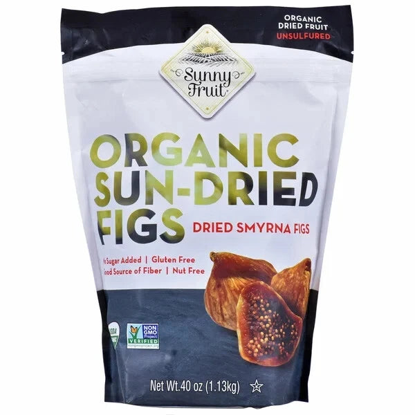 Sunny Fruit Organic Sun-Dried Figs, 40 oz