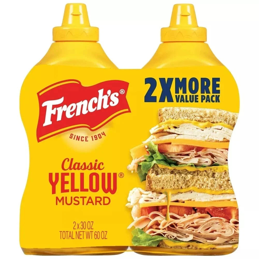 French's Classic Yellow Mustard - 2/30 Ounce/2pk value pack