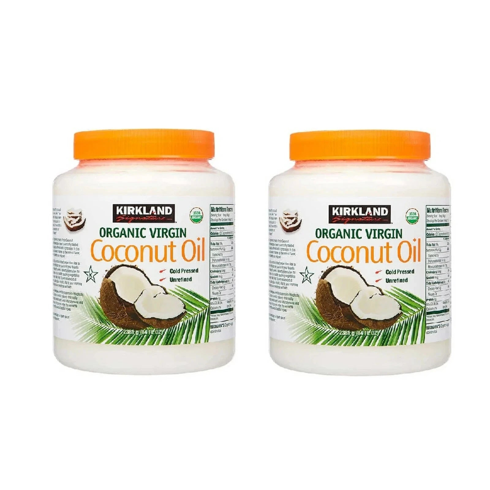 Kirkland Signature Organic Virgin Coconut Oil, 84 fl oz 2 PACK