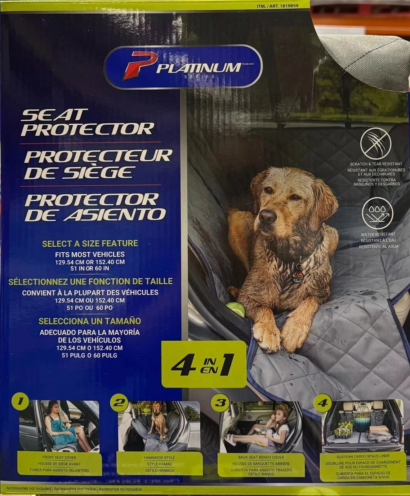 Platinum Series Seat Protector Cover 4 in 1