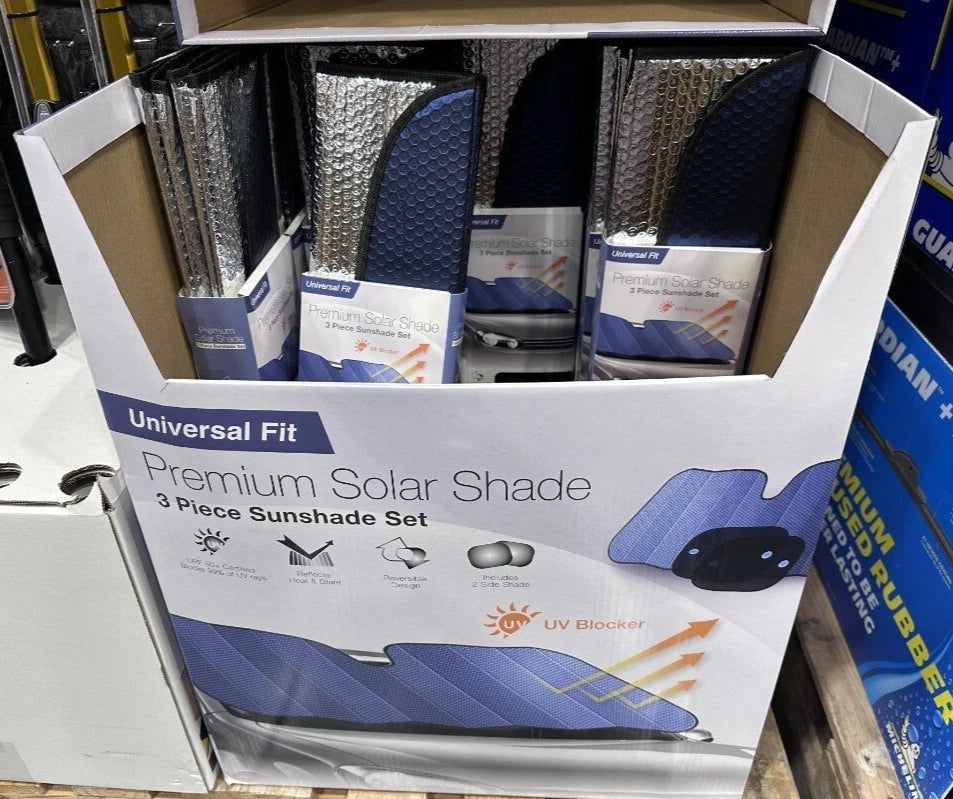 3 Piece Universal Fit Premium Solar Sun Shade Set