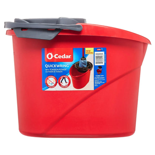 2 Bucket O Cedar QuickWring Bucket with Torsion Wringer, 2.5 Gallon Mop Bucket