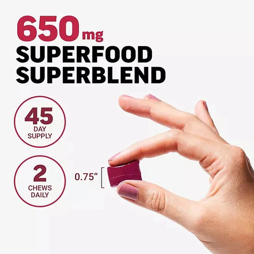 2 Pack Force Factor Total Beets Soft Chews, Açai Berry, 90 ct.