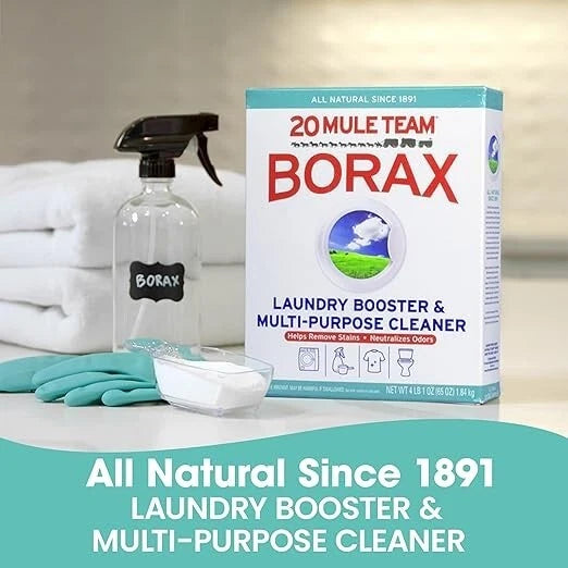20 Mule Team All Natural Borax Detergent Booster & Multi-Purpose 4 Count