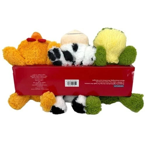KONG Cozie Play Pack Dog Toys, 3-pack