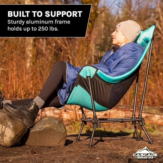 Cascade Mountain Tech Hammock Camp Chair with Adjustable Height - Ultralight