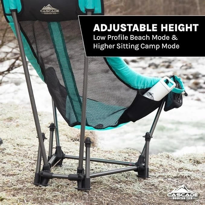 Cascade Mountain Tech Hammock Camp Chair with Adjustable Height - Ultralight