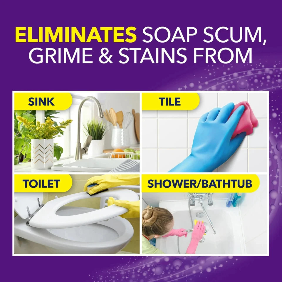 OxiClean Foam-Tastic Foaming Bathroom Cleaner, Removes Soap Scum Fresh Scent