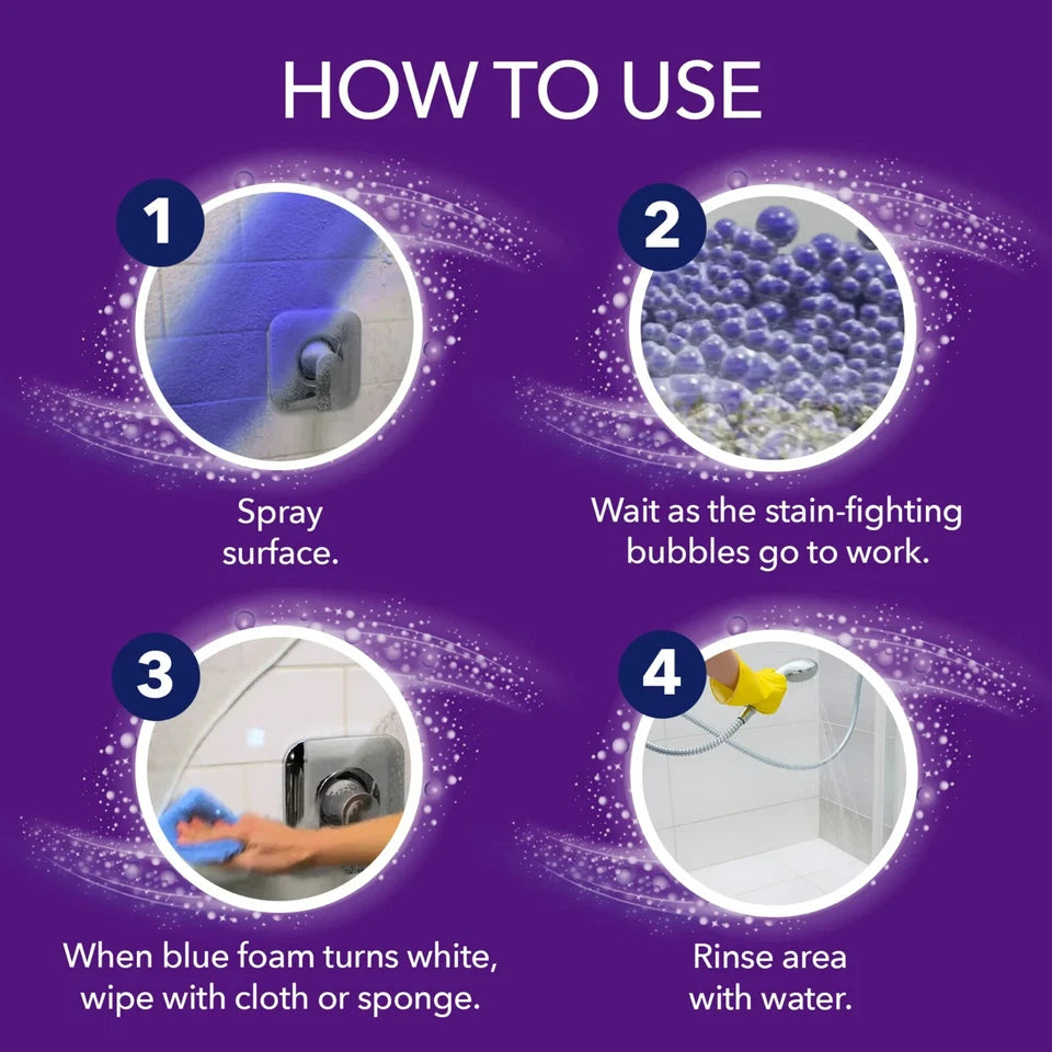OxiClean Foam-Tastic Foaming Bathroom Cleaner, Removes Soap Scum Fresh Scent