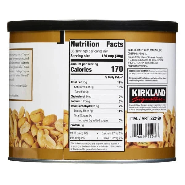 Kirkland Signature Super Extra-Large Peanuts, 2.5 lbs