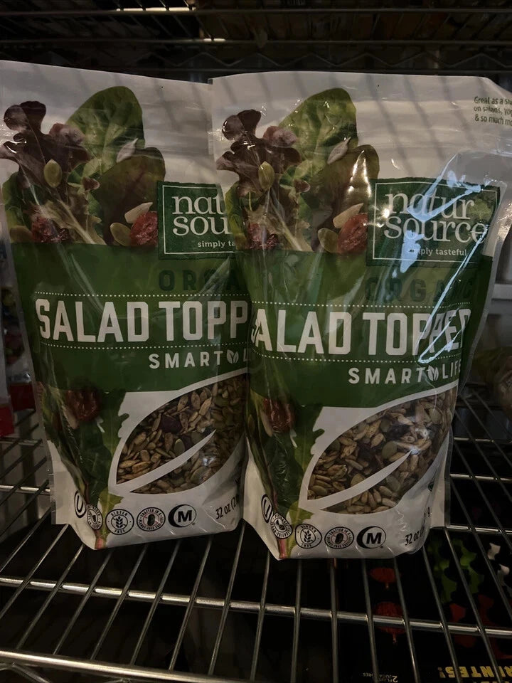 2 Packs NaturSource Organic Salad Topper Smart Life 2 LB Each Pack, Total 4 lbs