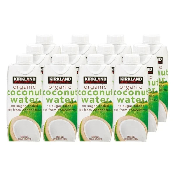 Kirkland Signature, Organic Coconut Water, 11.1 fl oz, 12-count