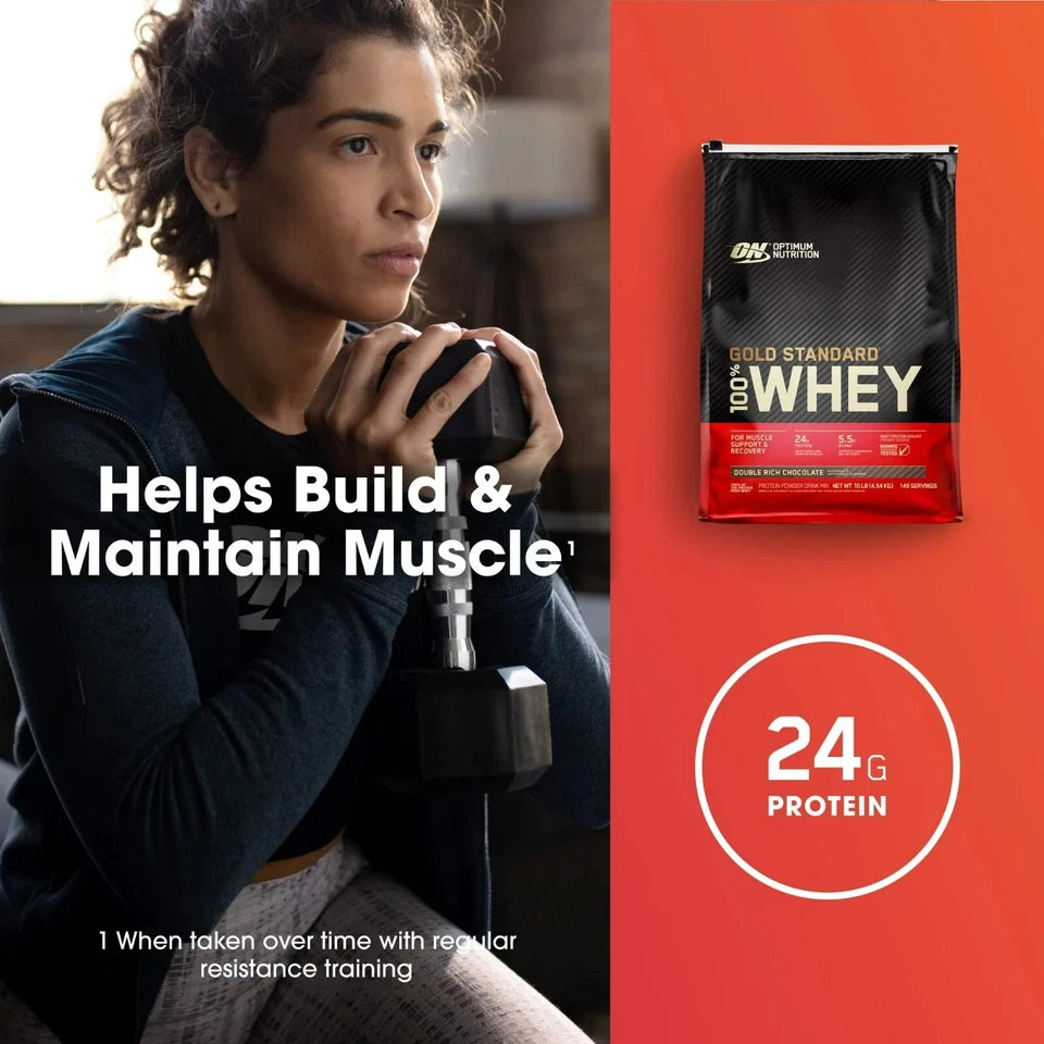 Gold Standard 100% Whey Protein Powder Extra Creamy Chocolate, 10 lb