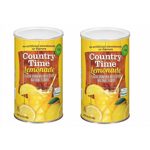 (2 Pack) Country Time Powdered Lemonade Drink Mix 82.5 oz.