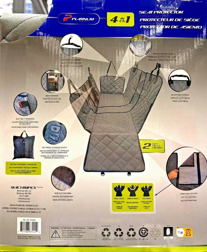 Platinum Series Seat Protector Cover 4 in 1